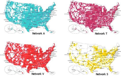 Coverage map comparison between T-Mobile and Verizon